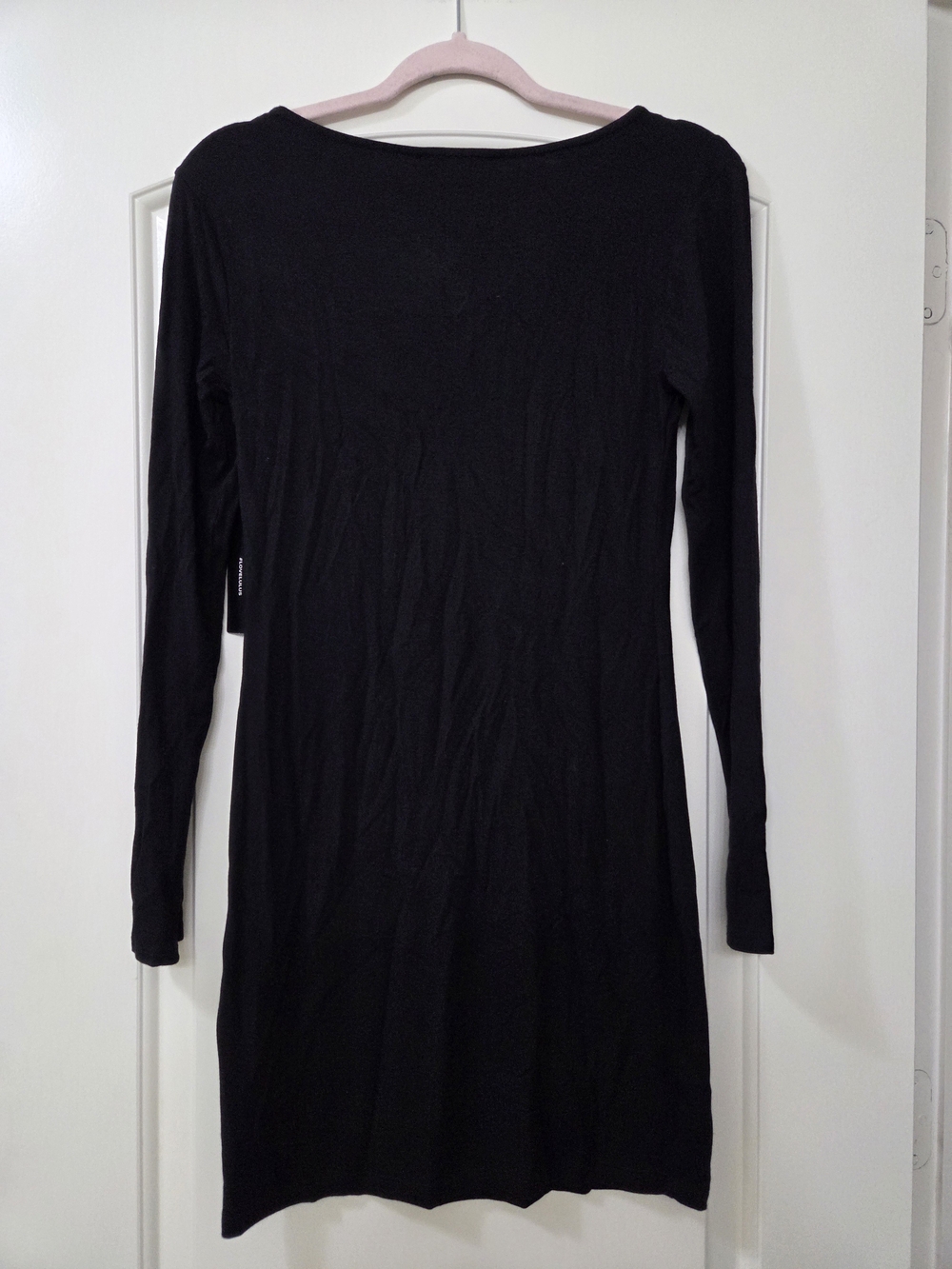 Lulu's Black Long Sleeve Mini Bodycon Dress - Picture 3 of 4